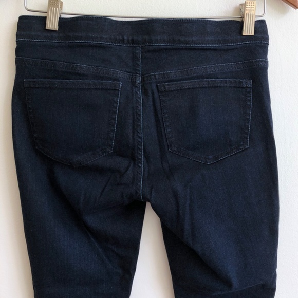 J. Jill Denim Leggings 4P, 5-pocket Dark Stretch Skinny Jeggings mid/low rise - Picture 9 of 12